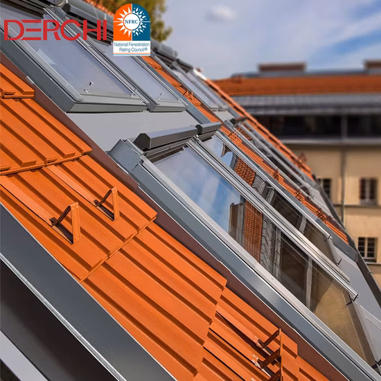 Janela de telhado janela clarabóia design de tela magnética alumínio vidro temperado liga de alumínio novo balanço personalizado tamanho personalizado