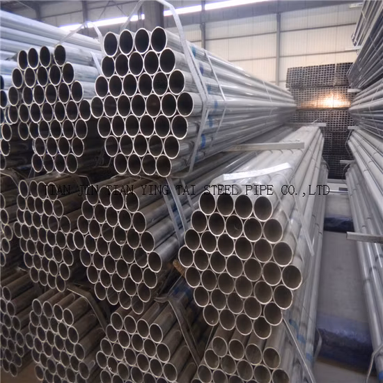 Tubos de aço galvanizado padrão BS1387 de alta quantidade