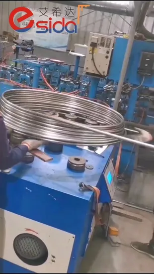 Tubo de bobina de aço inoxidável sem costura